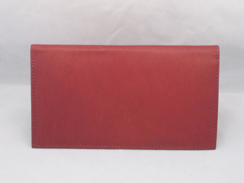   LEATHER PLAIN CHECKBOOK COVER BROWN NEW GREAT GIFT IDEA 