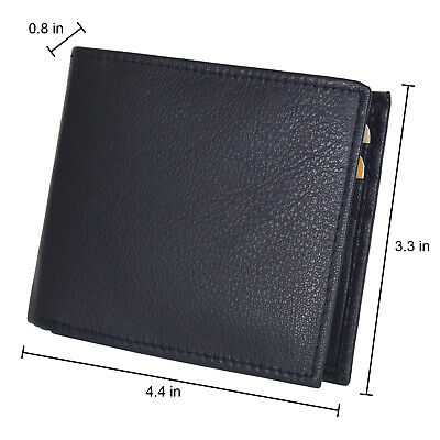 thumbnail image 2 of Leatherboss Men's Genuine Leather Hipster Bifold Wallet - Dark Brown Credit Card Organizer 2 of 2
